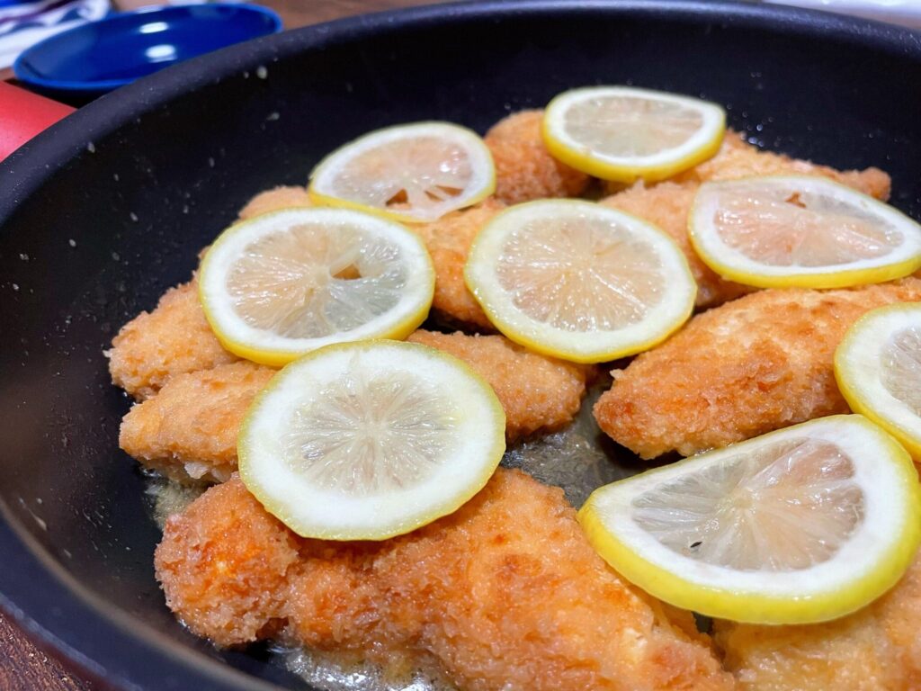 レモンバターのしっとり♪ささみカツ