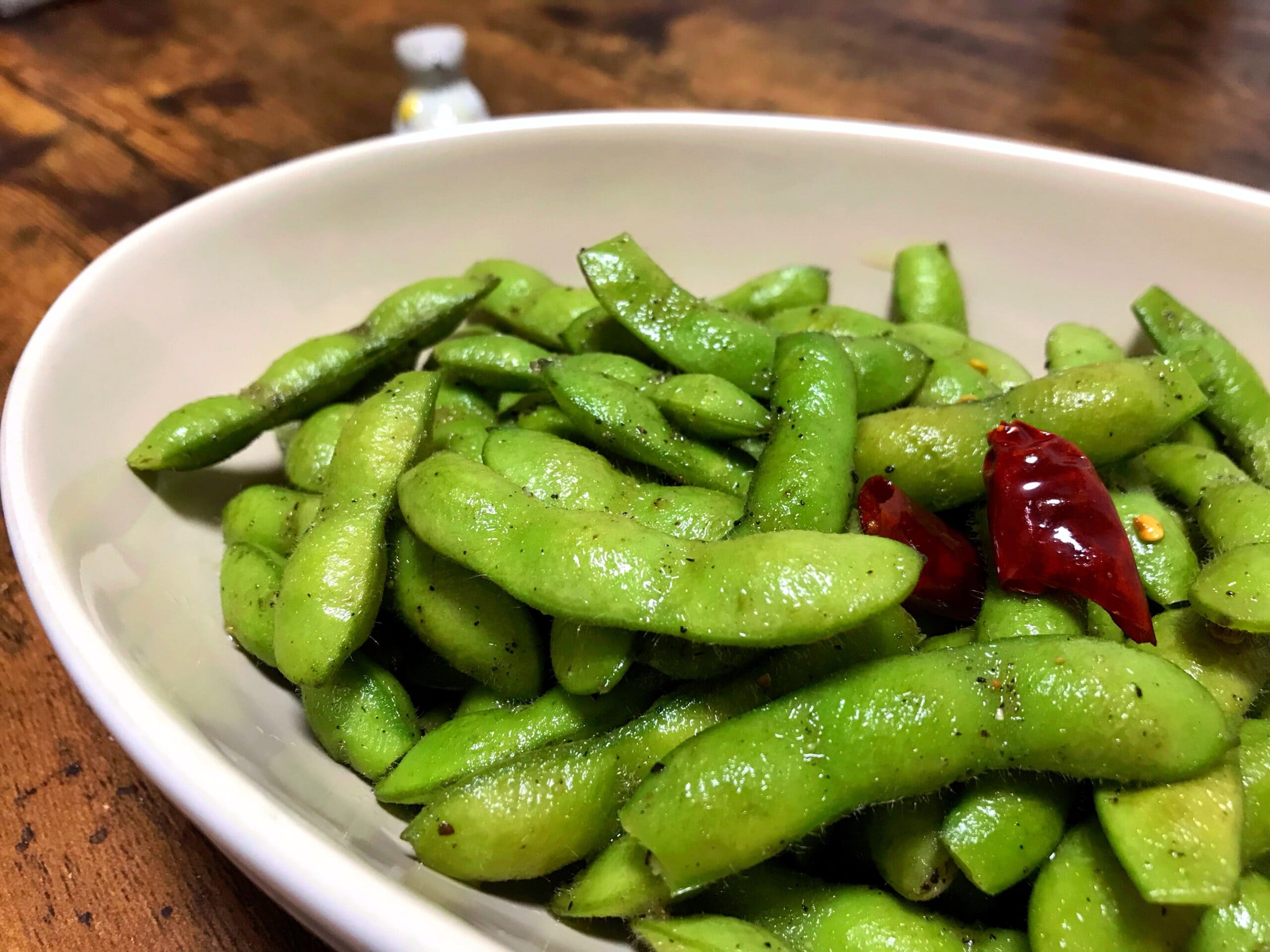 枝豆のピリ辛にんにく炒め