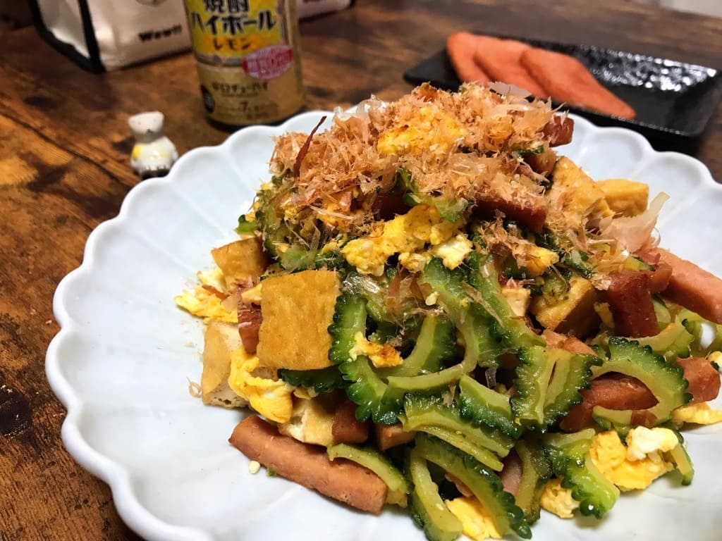 苦くないゴーヤチャンプルー ランチョンミート入り 沖縄風おかずの完成写真