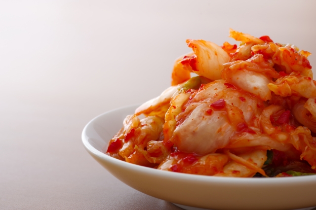 牛タンとニラのスタミナ炒めのアレンジ食材 キムチの写真