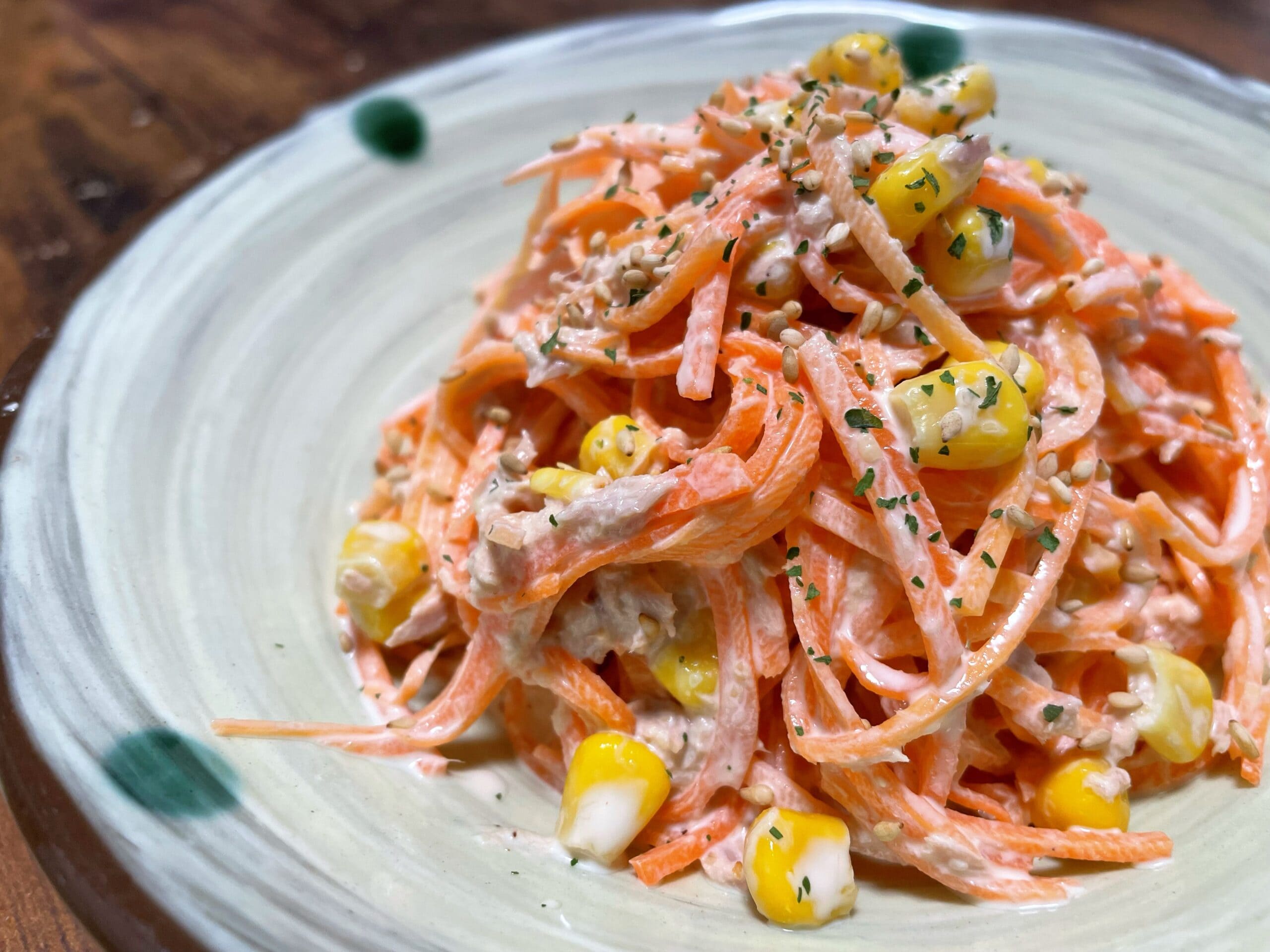 ツナマヨコーンのにんじんサラダの完成写真